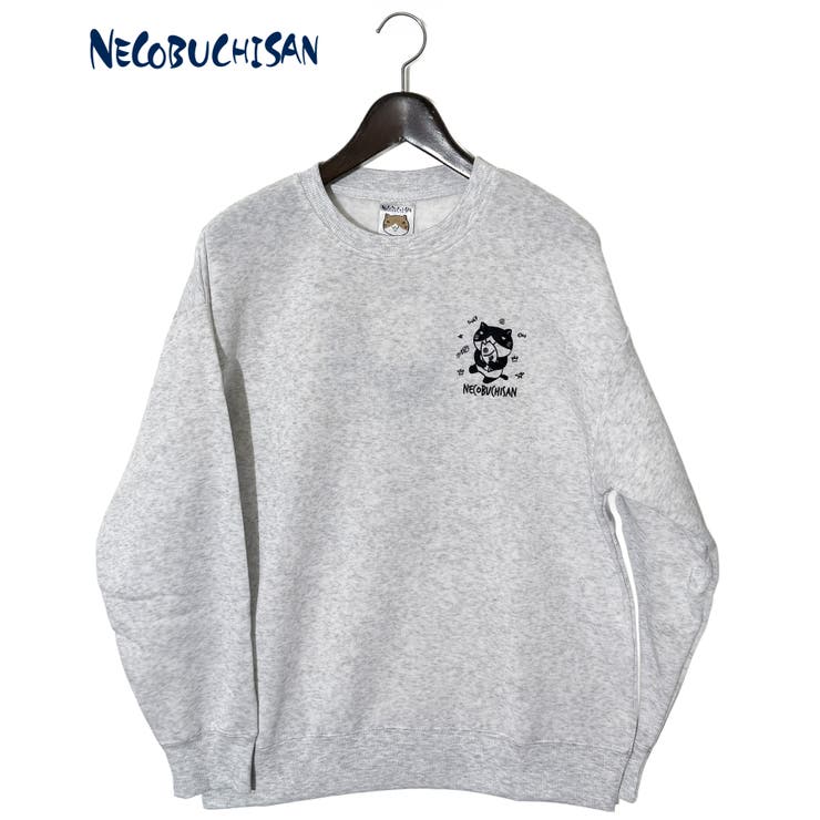 猫渕さん キラキラ ホログラム プリント ワイド 裏起毛 トレーナー | GROOVY STORE | 詳細画像1 