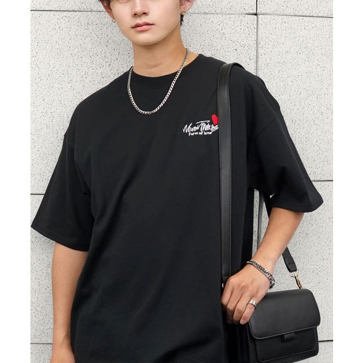【刺繍】ワンポイント Tシャツ半袖 ロゴ ワイド サークル ハート | GROOVY STORE | 詳細画像16 