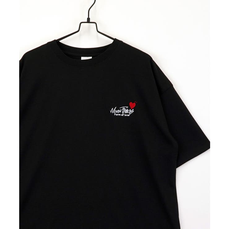 【刺繍】ワンポイント Tシャツ半袖 ロゴ ワイド サークル ハート | GROOVY STORE | 詳細画像25 