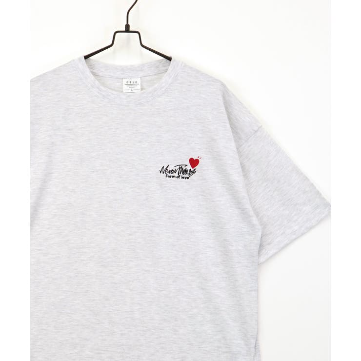 【刺繍】ワンポイント Tシャツ半袖 ロゴ ワイド サークル ハート | GROOVY STORE | 詳細画像24 