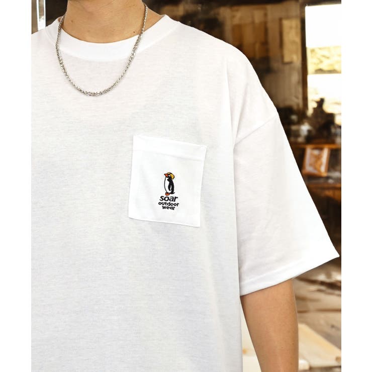2種類のデザイン刺繍 ポケットTシャツ半袖 ソア[品番：GRVK0003004]｜GROOVY  STORE（グルービーストア）のメンズファッション通販｜SHOPLIST（ショップリスト）