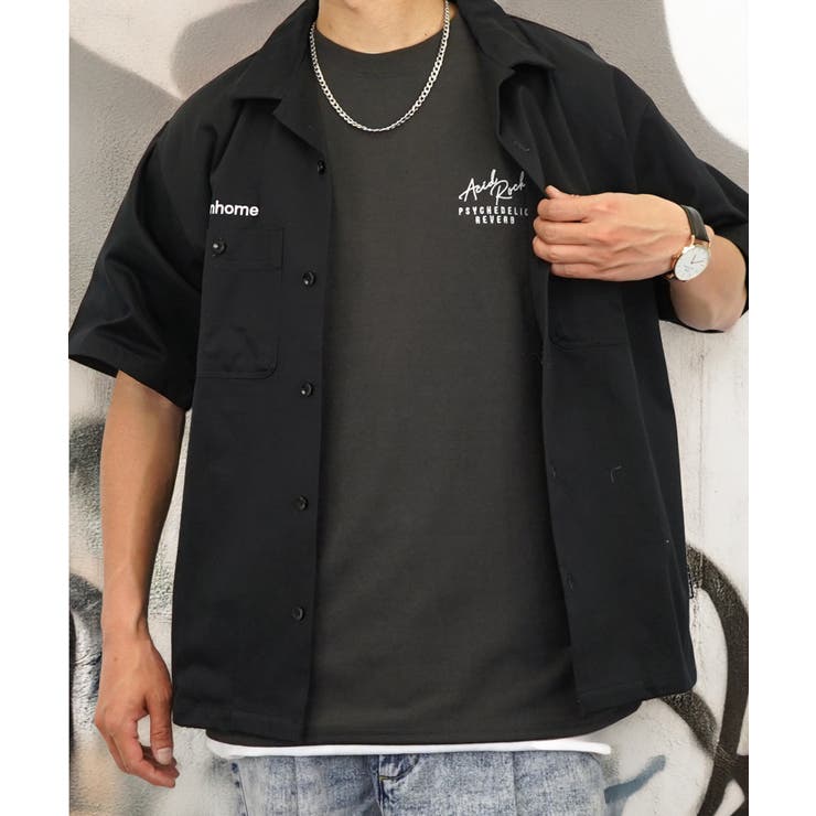 Tシャツ半袖 ストリート バックプリント[品番：GRVK0003038
