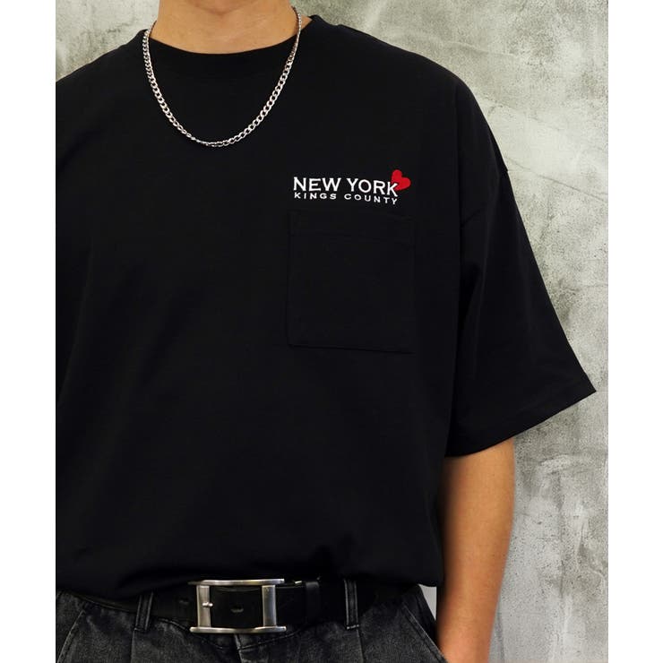 【オーバーサイズ】Tシャツ半袖 刺繍 ポケット Tシャツ #ロゴ  | GROOVY STORE | 詳細画像31 