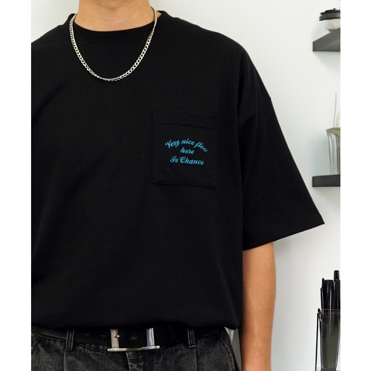 【オーバーサイズ】Tシャツ半袖 刺繍 ポケット Tシャツ #ロゴ  | GROOVY STORE | 詳細画像43 