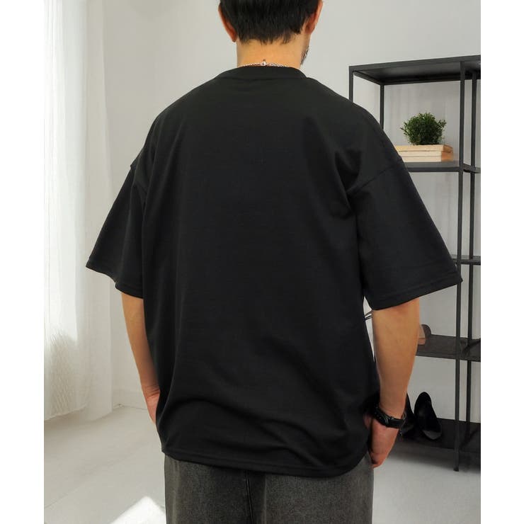 【オーバーサイズ】Tシャツ半袖 刺繍 ポケット Tシャツ #ロゴ  | GROOVY STORE | 詳細画像19 
