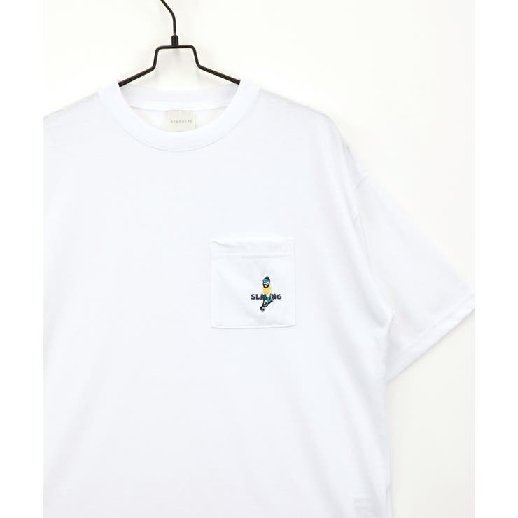 オーバーサイズ】Tシャツ半袖 刺繍 ポケット Tシャツ #ロゴ [品番：GRVK0003216]｜GROOVY  STORE（グルービーストア）のメンズファッション通販｜SHOPLIST（ショップリスト）