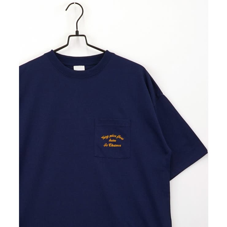 【オーバーサイズ】Tシャツ半袖 刺繍 ポケット Tシャツ #ロゴ  | GROOVY STORE | 詳細画像7 