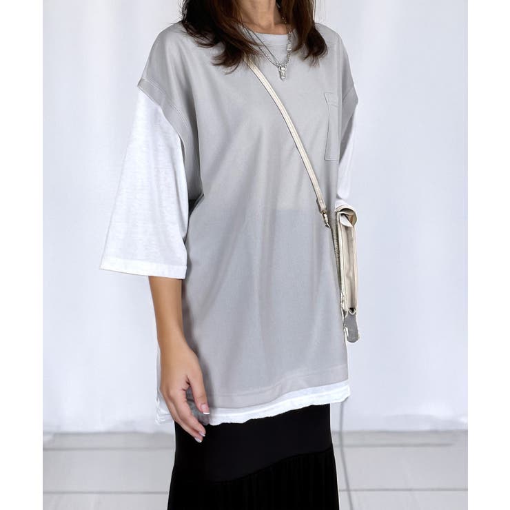 【オーバーサイズ】ベスト風 Tシャツ 上品 | GROOVY STORE | 詳細画像12 
