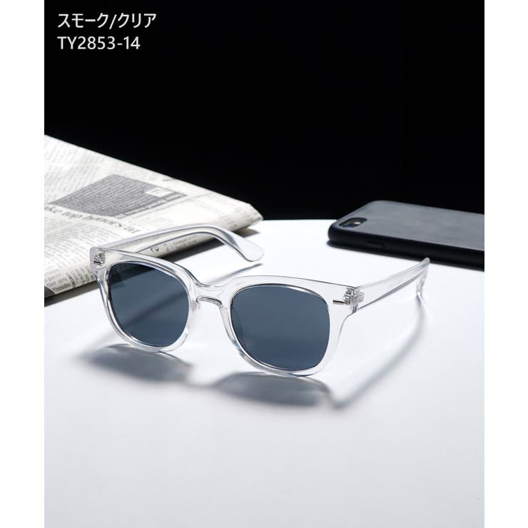 サングラス クリアレンズ メガネ カラー サングラス 伊達メガネ ユニセックス[品番：GRVK0001180]｜GROOVY  STORE（グルービーストア）のメンズファッション通販｜SHOPLIST（ショップリスト）