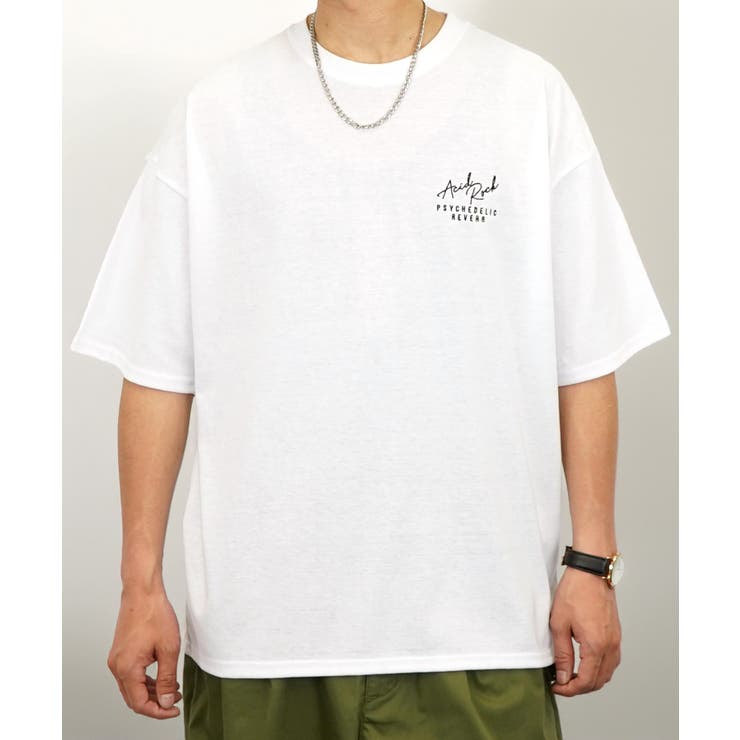 Tシャツ半袖 ストリート ﾊﾞｯｸﾌﾟﾘﾝﾄ Tシャツ【刺繍】#ロゴTシャツ #グラフィック Tシャツ