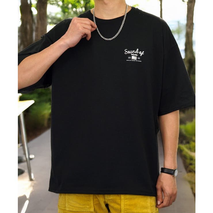 【ｵｰﾊﾞｰｻｲｽﾞ】Tシャツ半袖 オルテガ さがら刺繍 ﾊﾞｯｸﾌﾟﾘﾝﾄ Tシャツ #ロゴ T
