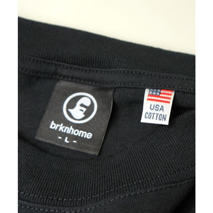 【brknhome / ブロークンホーム】グラフィック プリント ワイド 半袖Tシャツ スケーター usaコットン