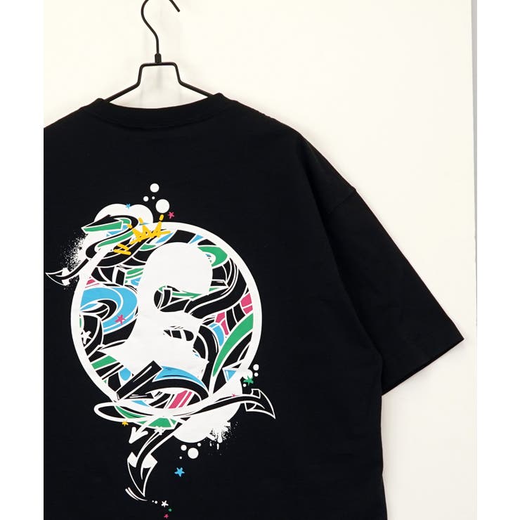 【brknhome / ブロークンホーム】グラフィック プリント ワイド 半袖Tシャツ スケーター usaコットン