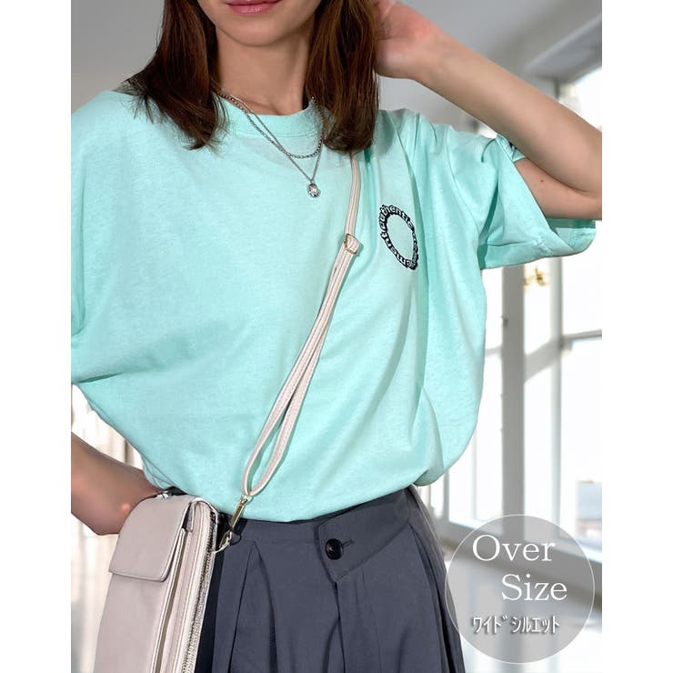 ミント-サークル | Tシャツ 刺繍 Tシャツ | GROOVY STORE