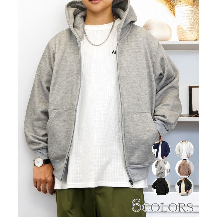 6色展開】裏起毛 ジップパーカー #無地 #ジップ #ユニセックス