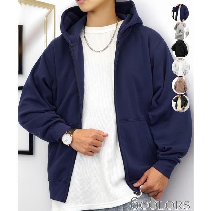 6色展開】裏起毛 ジップパーカー #無地 #ジップ #ユニセックス