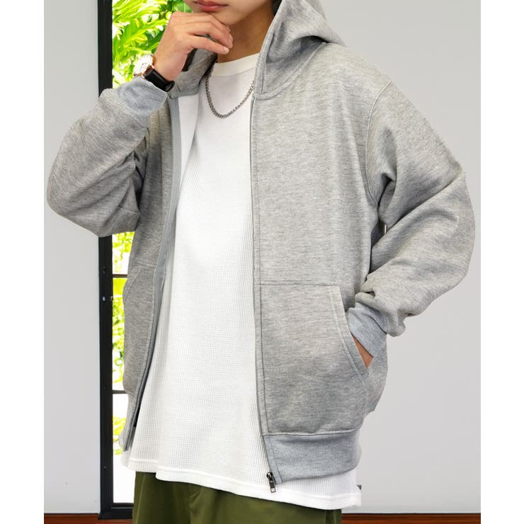 無地 裏起毛フルジップパーカー | GROOVY STORE | 詳細画像23 