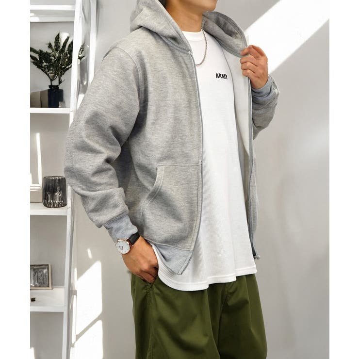 無地 裏起毛フルジップパーカー | GROOVY STORE | 詳細画像24 