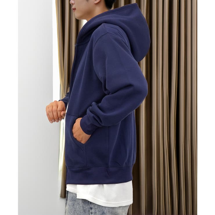 無地 裏起毛フルジップパーカー | GROOVY STORE | 詳細画像10 