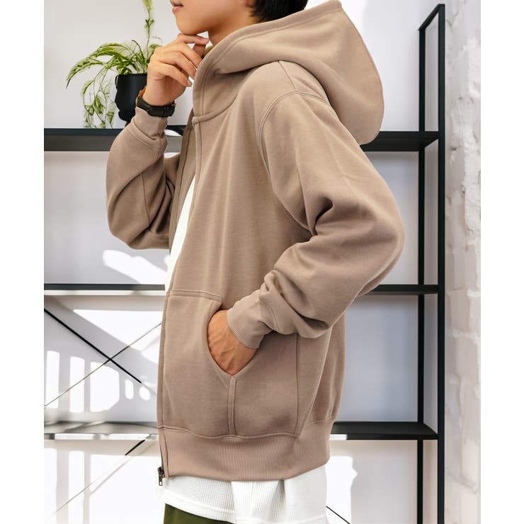 無地 裏起毛フルジップパーカー | GROOVY STORE | 詳細画像11 