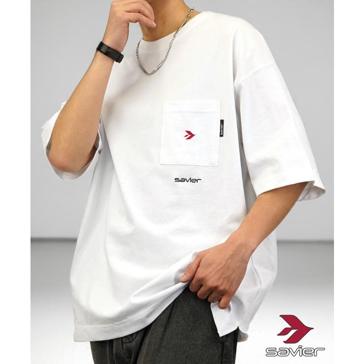 SAVIER USAコットンヘビーウエイトポケット半袖Tee[品番 SAVIER USAコットンヘビーウエイトポケット半袖Tee[品番