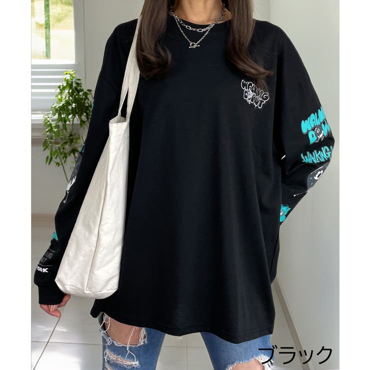 HWY 長袖Tシャツ ロンT 白 M 袖プリント バックプリント 胸ワンポイント HWY 長袖Tシャツ ロンT 白 M 袖プリント バックプリント 胸ワン