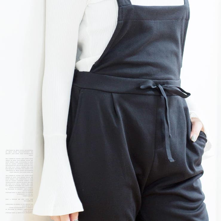 柔らかカットソー素材シンプルサロペット | Growing Rich | 詳細画像11 