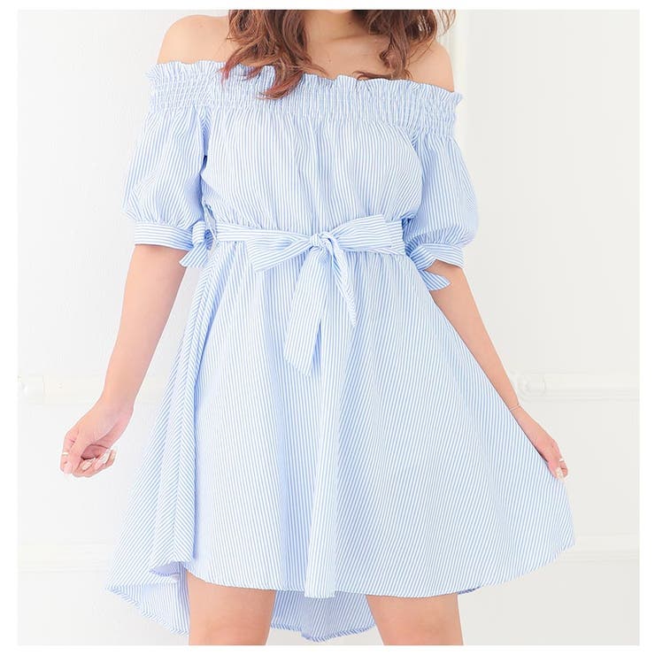 【XL美品】M'S GRACY オフショルダーワンピース　リボン　Aライン　42 jy8301516_13.jpg