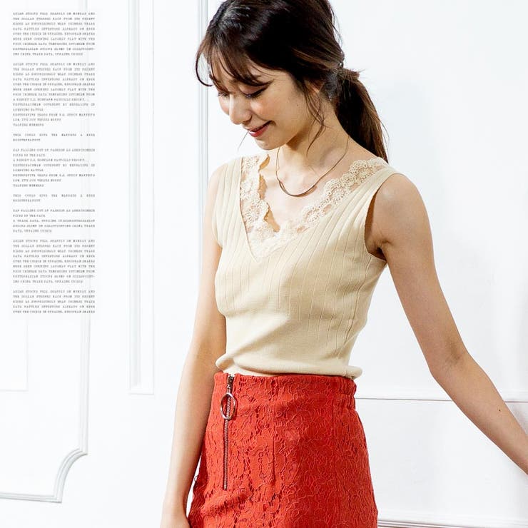 [トップス]スカラップレースタンクトップ[180616][タンクトップ キャミ … | Growing Rich | 詳細画像14 