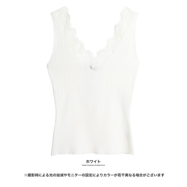 [トップス]スカラップレースタンクトップ[180616][タンクトップ キャミ … | Growing Rich | 詳細画像2 