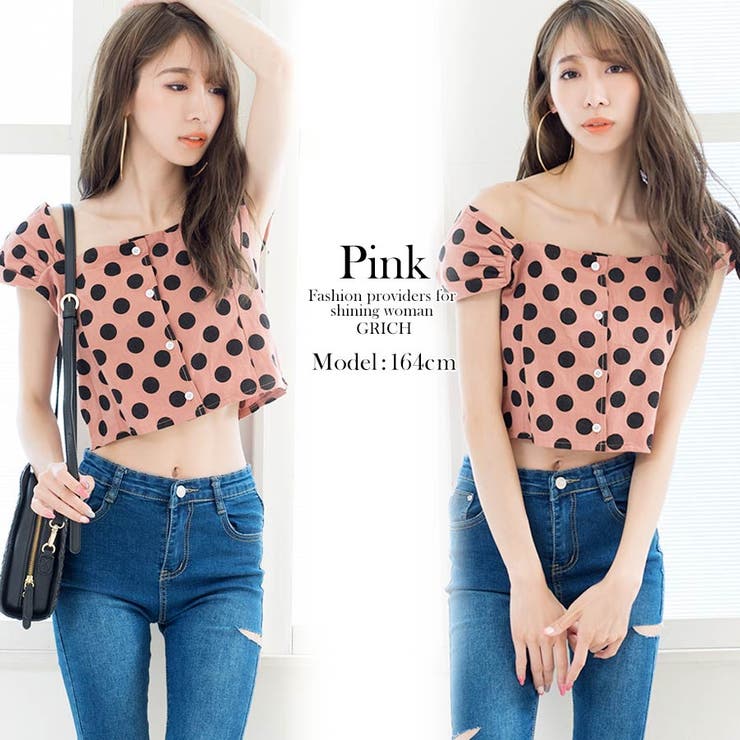 バックレースアップショートトップス[品番：GW000003002]｜Growing 