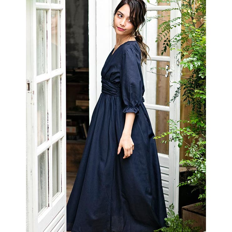 hitoharimama ヒトハリママ ローウエストワンピース