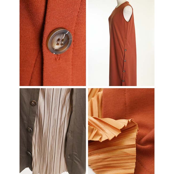 [ワンピース]サイドボタンインプリーツワンピース[190701][ボタンの数で印… | Growing Rich | 詳細画像14 