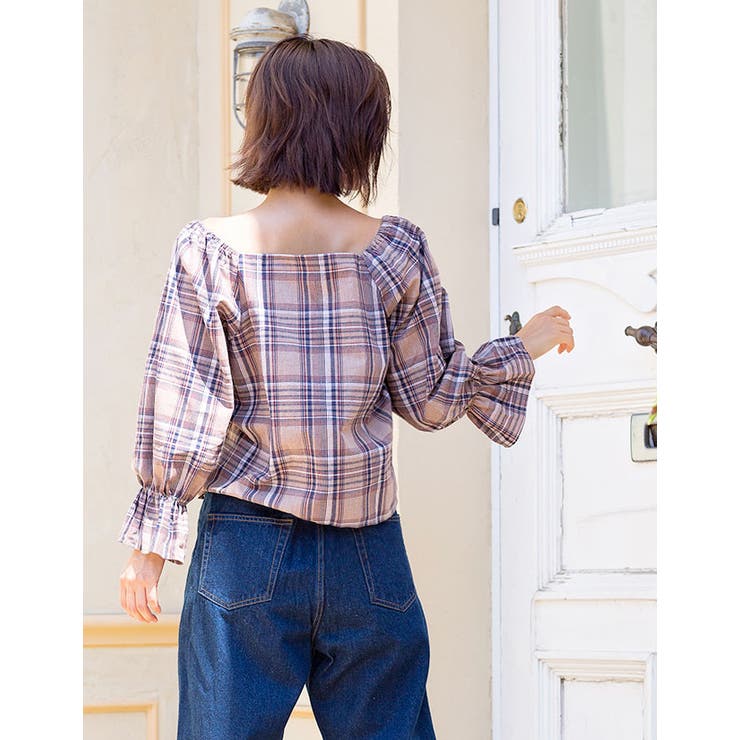 スクエアネック3Wayブラウス[品番：GW000003479]｜Growing Rich