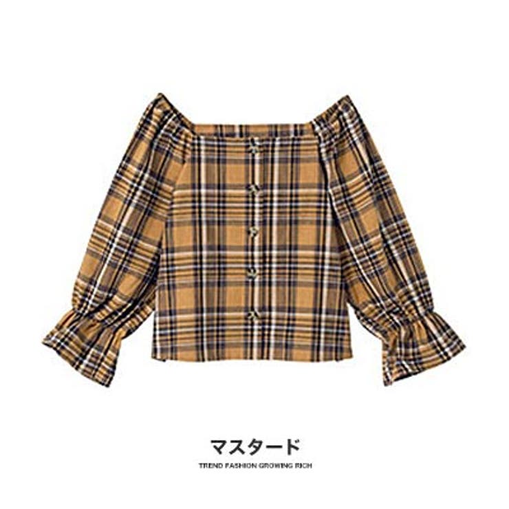 スクエアネック3Wayブラウス[品番：GW000003479]｜Growing Rich