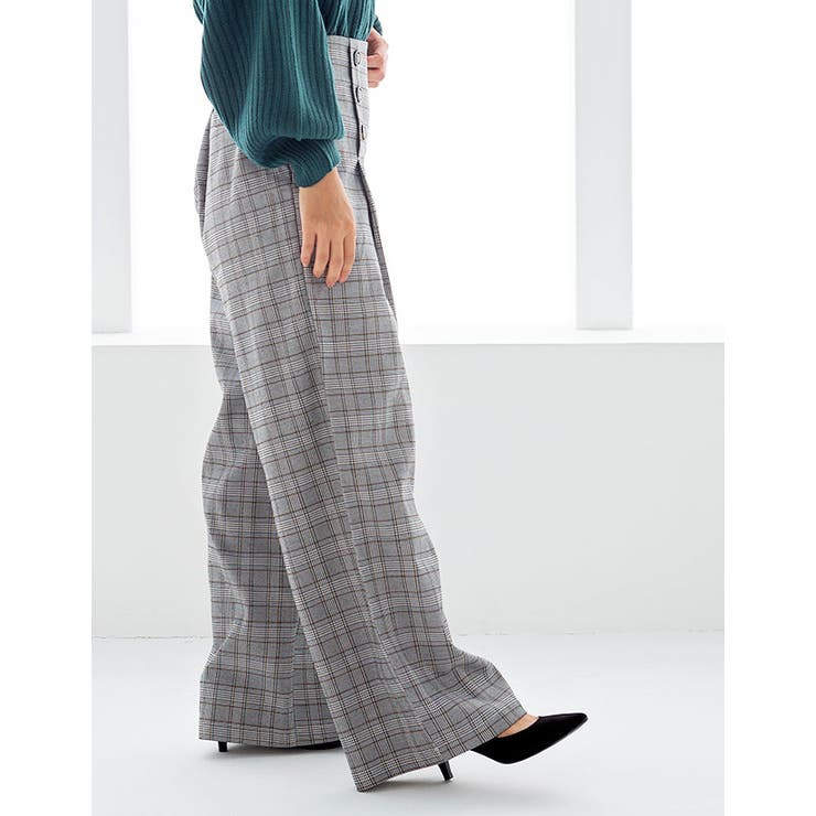サイドファスナーワイドパンツ[品番：GW000003465]｜Growing Rich