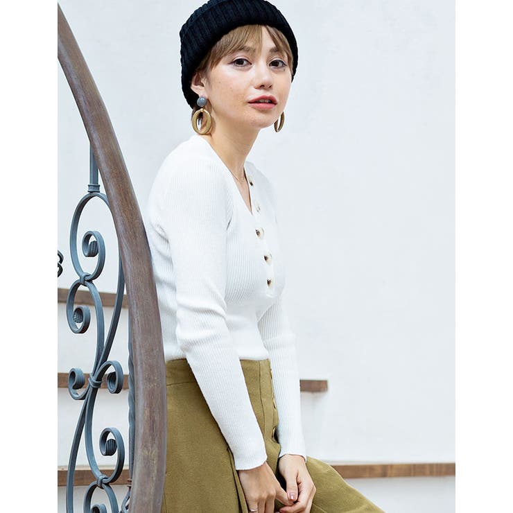 [トップス][レディース ニット セーター | Growing Rich | 詳細画像3 