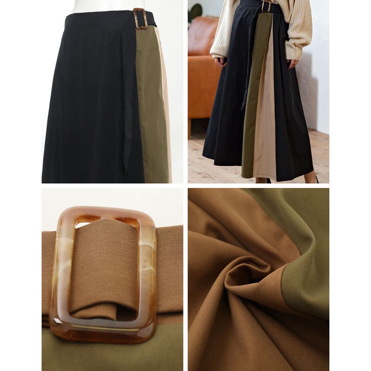 archivio 紫 トップス マルチカラースカート セット 38 レオファイン