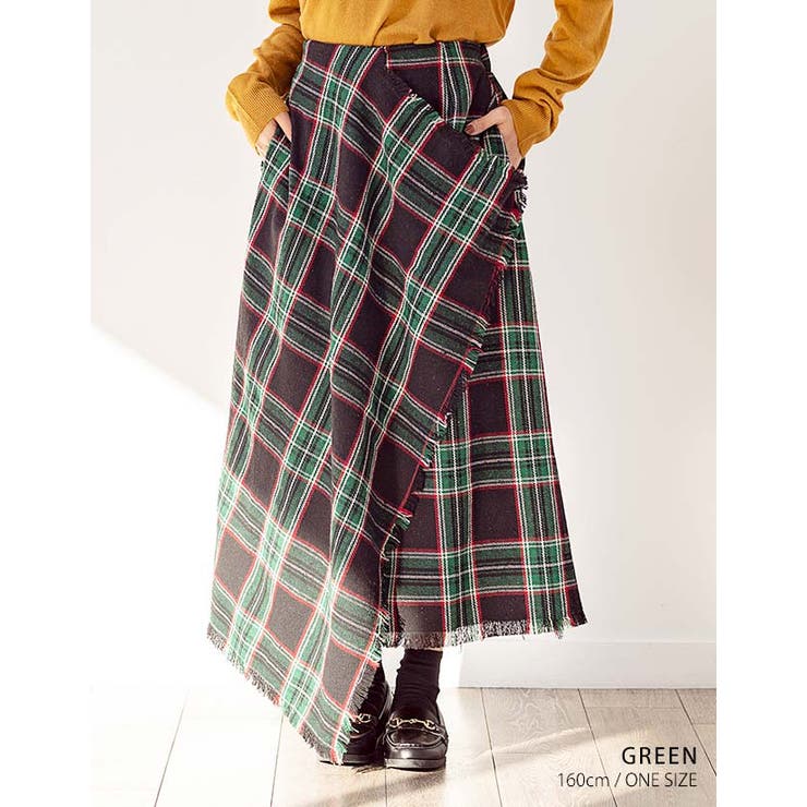 ❤︎新品タグ付❤︎ウールリッチ WOOL RICH 総柄スカート ウエストリボン セール】ストリング フレア ロングスカート 紐 リボン（スカート