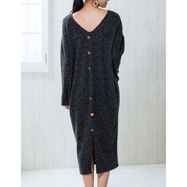 前後リバーシブルニットワンピース | Growing Rich | 詳細画像10