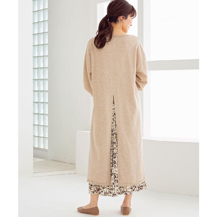 杢ベージュ | ワンピース マキシ ロング | Growing Rich