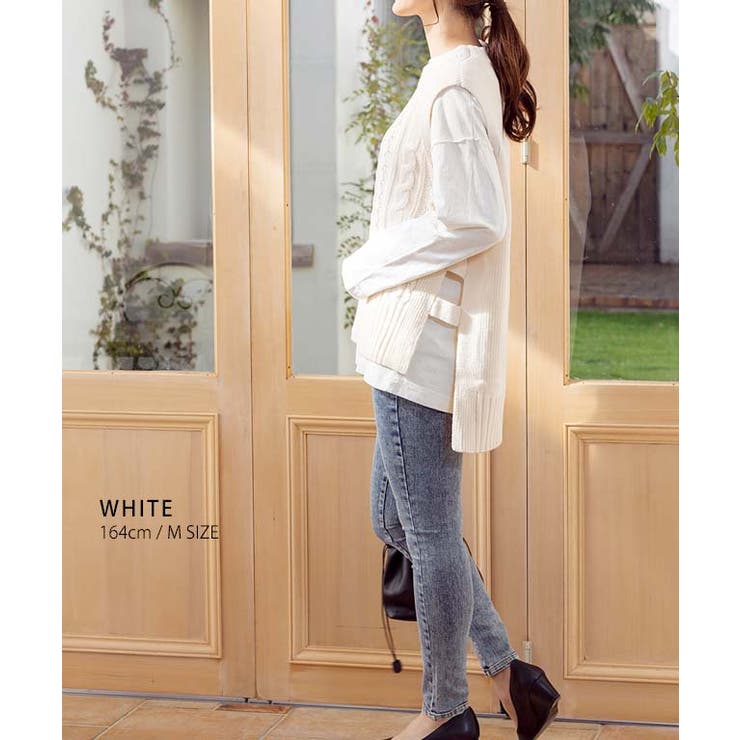 トップス レディース ベスト[品番：GW000003634]｜Growing Rich