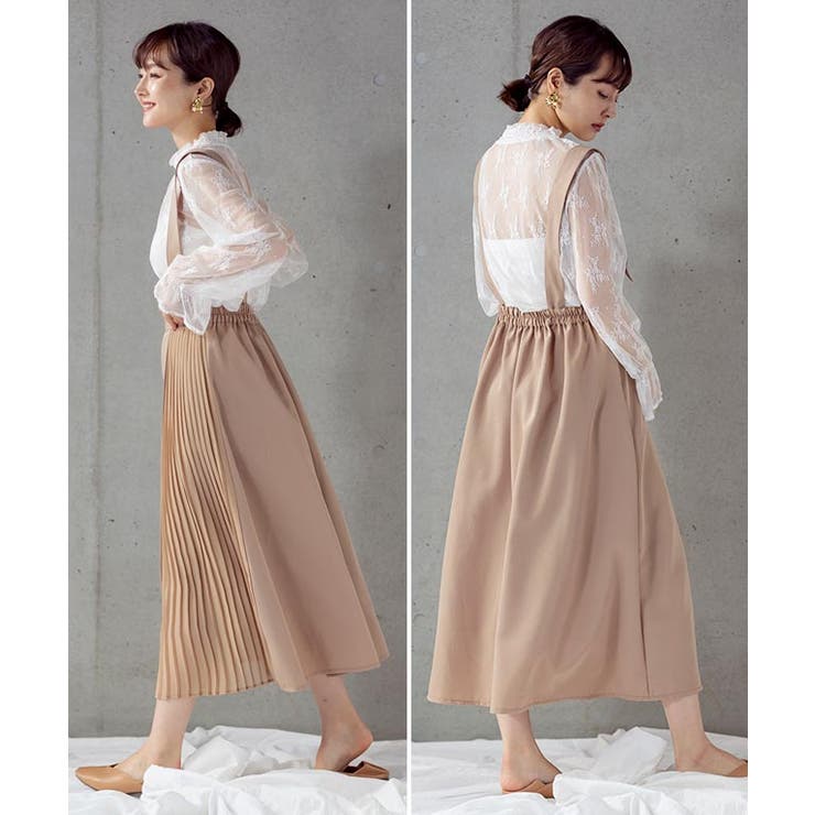 ジョルジョグラッテイ　スカート　プリーツスカート セール】 【洗える】ノルディス2wayジョーゼット プリーツ