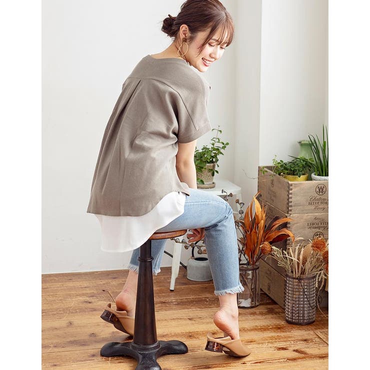 トップス レディース 付け裾 | Growing Rich | 詳細画像6 