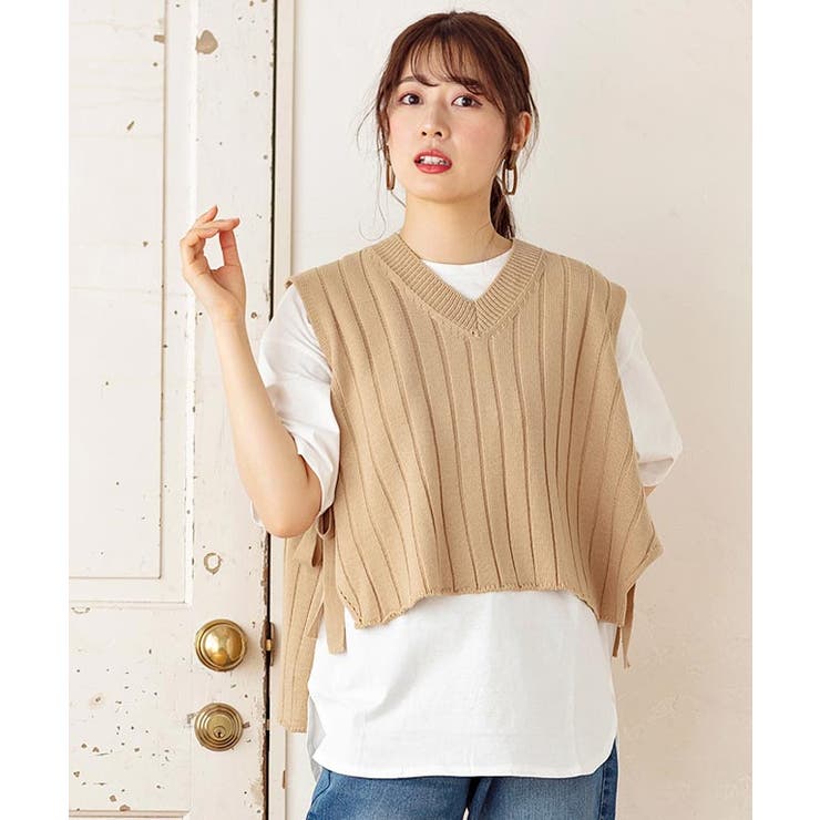 ベージュ | トップス レディース ベスト | Growing Rich