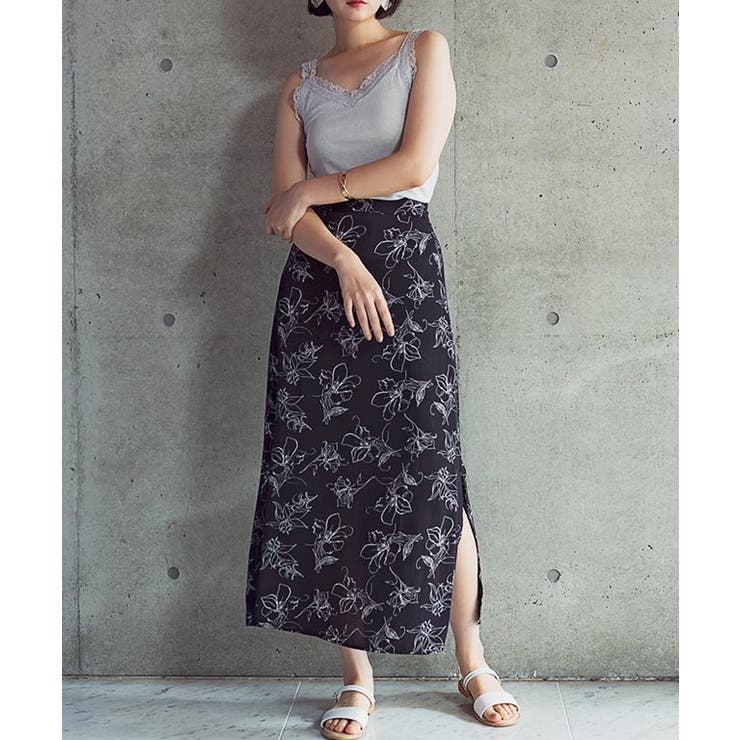 ブラック | スカート ブラウス シャツ | Growing Rich