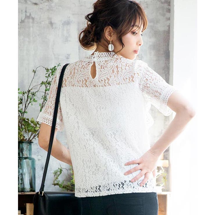 トップス レーストップス ブラウス[品番：GW000003299]｜Growing