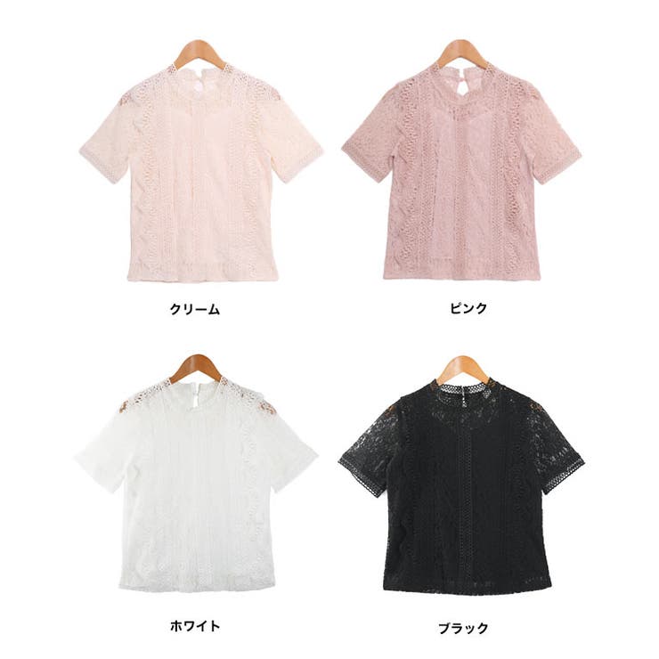 トップス レーストップス ブラウス[品番：GW000003299]｜Growing