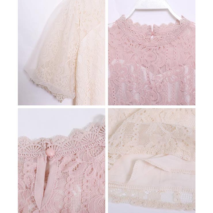 tutuHA レーストップス LAGUA GEM | FLOR LACE SLEEVE HOLE トップス (Tシャツ