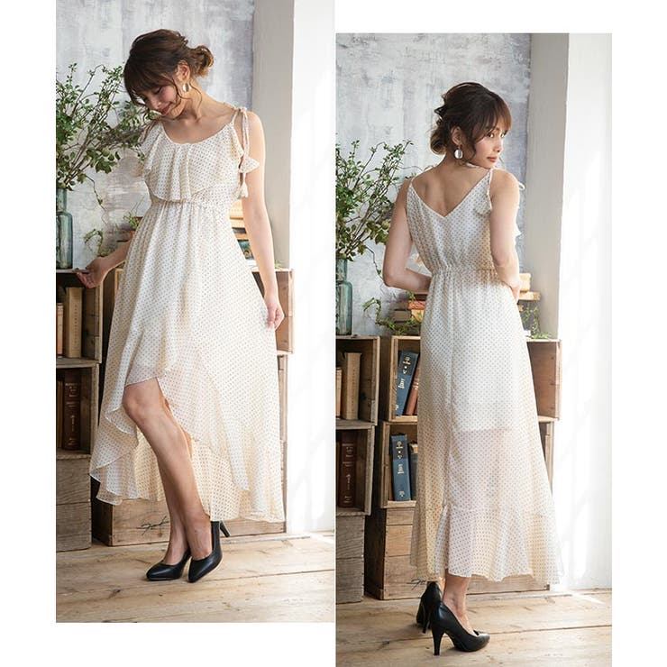 ワンピース シフォン キャミワンピ[品番：GW000003846]｜Growing